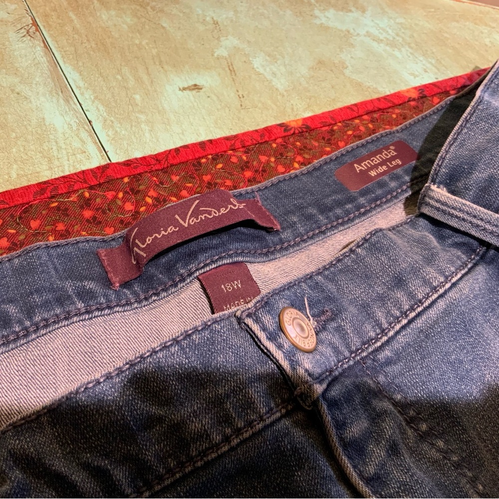 Gloria Vanderbilt Wide Leg Jeans size 18W - Picture 2 of 8